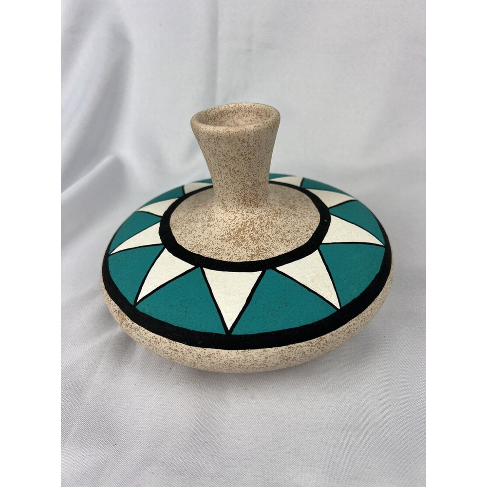 Native American Pottery - Handmade Seed Jar Ceramic Art Marked Beautiful